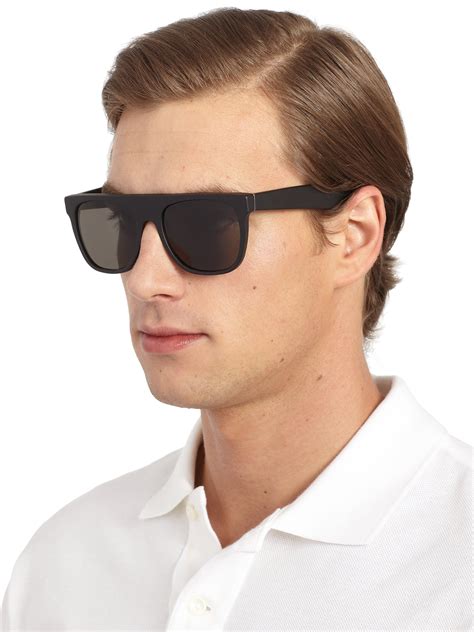 mens shield style sunglasses|flat top sunglasses men.